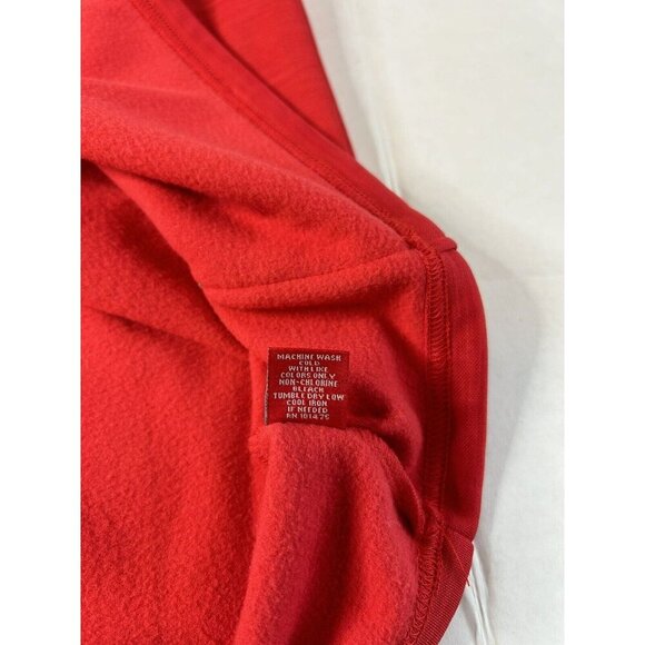 Ohio State Hoodie Mens Sz L OSU Buckeyes Red Varsity Authentic Apparel Fleece - Picture 7 of 8